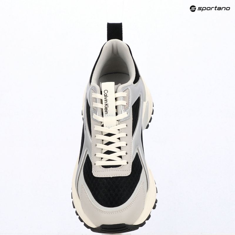 Buty damskie Calvin Klein HW0HW03140 Hike Run Stripe Mesh Met black/siver/light grey 9