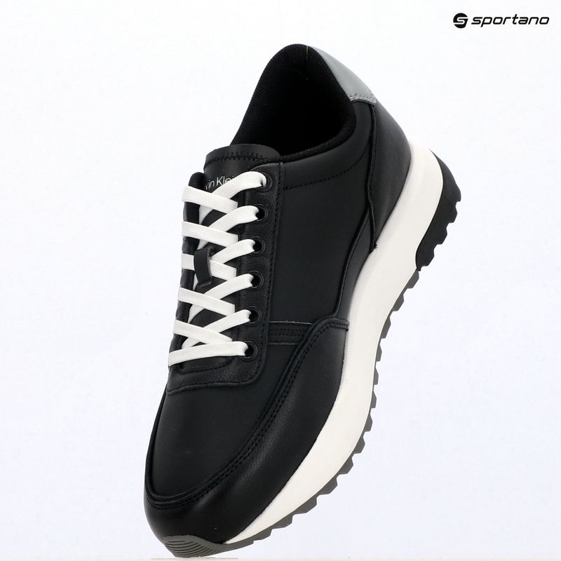 Buty męskie Calvin Klein HM0HM02214 City Runner Laceup Leather Mix black/granite road 9