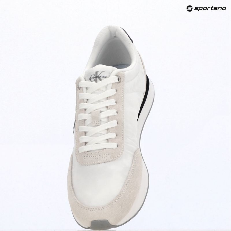 Buty damskie Calvin Klein YW0YW01990 Retro Runner Lace Up Nylon MG bright white/black 9