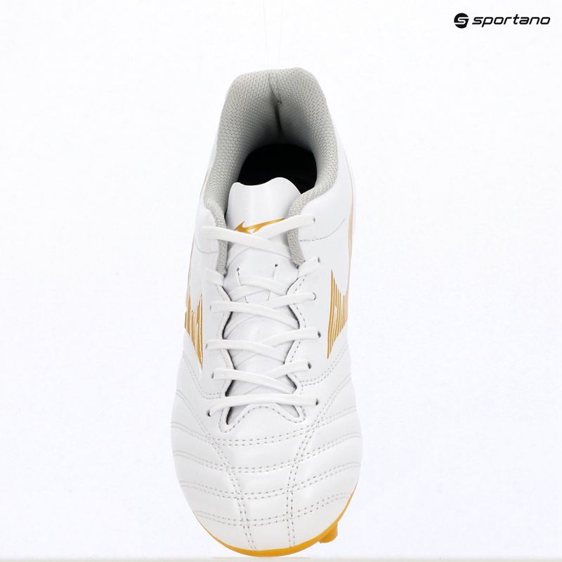 Buty piłkarskie dziecięce Mizuno Monarcida Neo III Select FG white/mp gold 11
