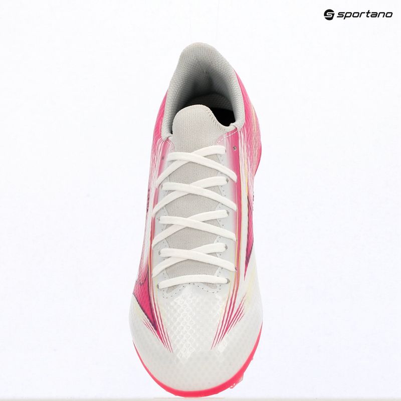 Buty piłkarskie dziecięce Mizuno Alfa III Select Jr FG white/fuchsia purple 10
