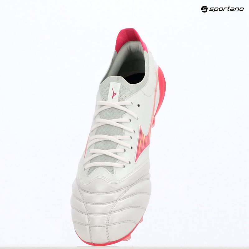 Buty piłkarskie Mizuno Morelia Neo IV Beta Elite FG white/pink tetra/fuchsia purple 12