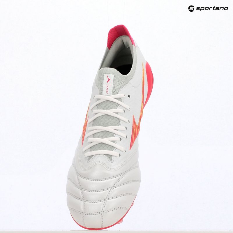 Buty piłkarskie Mizuno Morelia Neo IV Beta Japan FG white/pink tetra/fuchsia purple 12