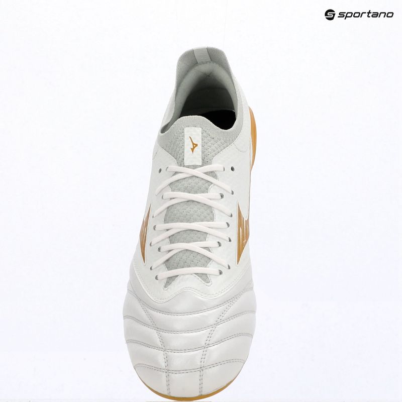 Buty piłkarskie Mizuno Morelia Neo IV Beta Elite AG white/mp gold/cool gray 3c 12