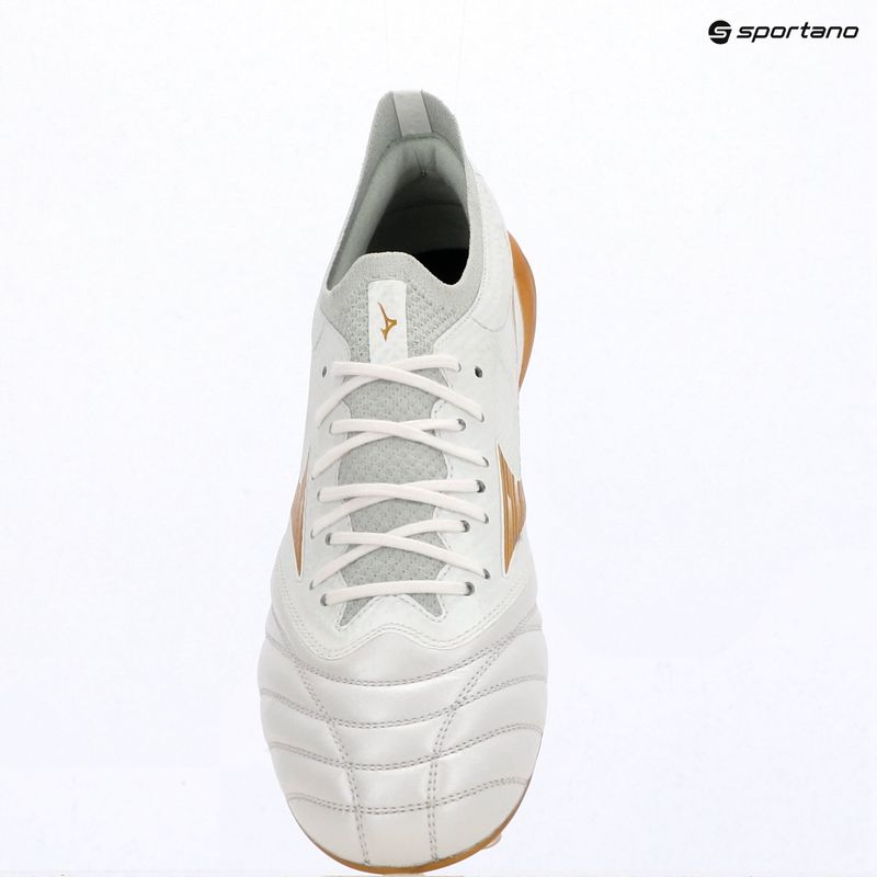 Buty piłkarskie Mizuno Morelia Neo IV Beta Elite FG white/mp gold/cool gray 3c 12
