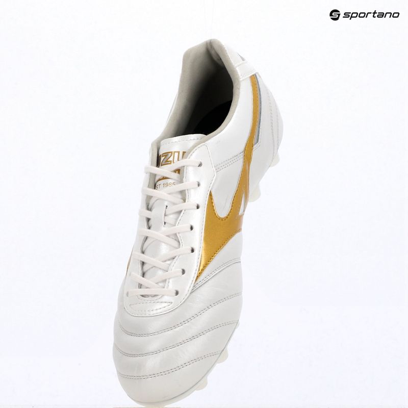 Buty piłkarskie Mizuno Morelia II Elite FG white/football gold/galaxy silver 12