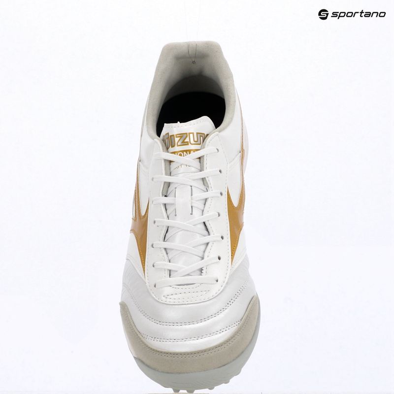 Buty piłkarskie Mizuno Morelia Sala Elite TF white/football gold/galaxy silver 15