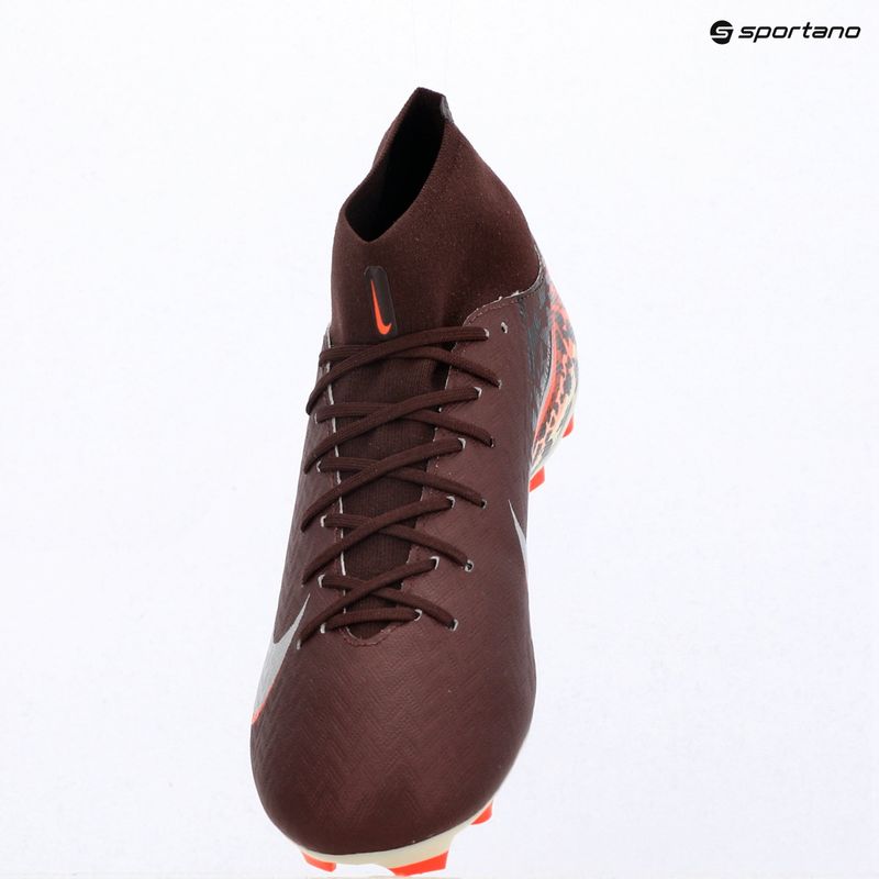 Buty piłkarskie męskie Nike United Mercurial Superfly 10 Academy MG burgundy crush/metallic silver 9