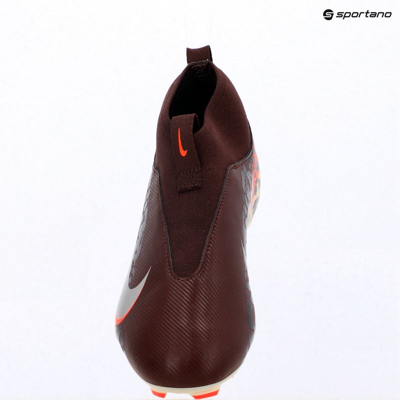 Buty piłkarskie dziecięce Nike United Jr. Mercurial Superfly 10 Academy MG burgundy crush/metallic silver 9