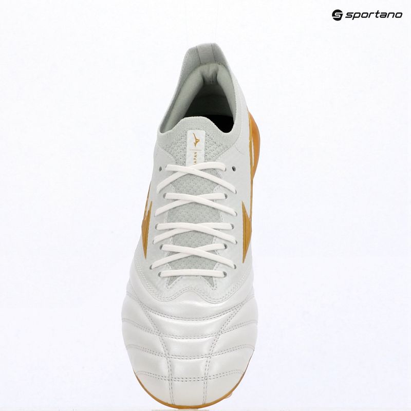 Buty piłkarskie Mizuno Morelia Neo IV Beta Japan FG white/mp gold/cool gray 3c 12