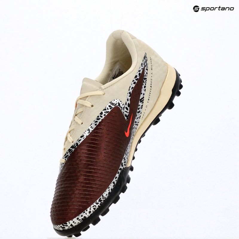 Buty piłkarskie męskie Nike United Phantom 6 Low Academy TF burgundy crush/fossil/university red 14