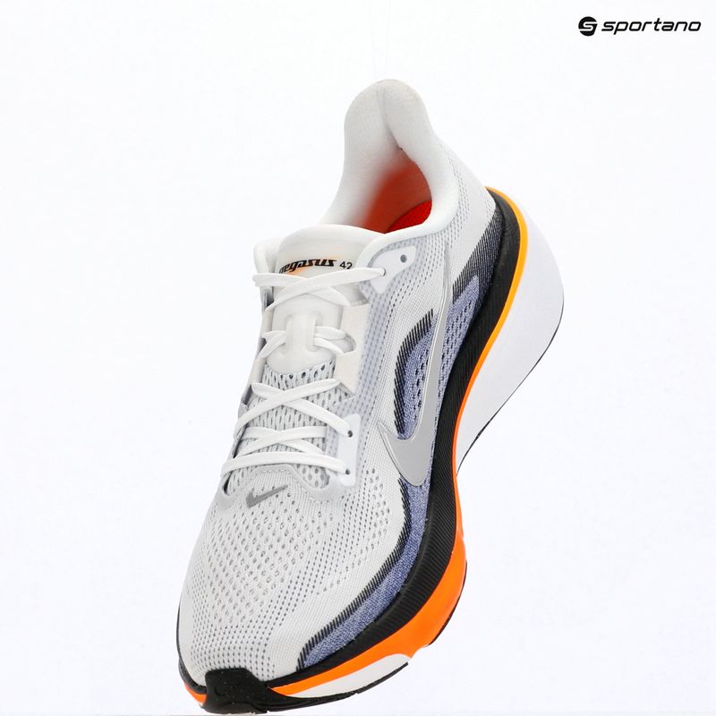 Buty do biegania męskie Nike Pegasus 42 white/lapis/total orange/metallic silver 14