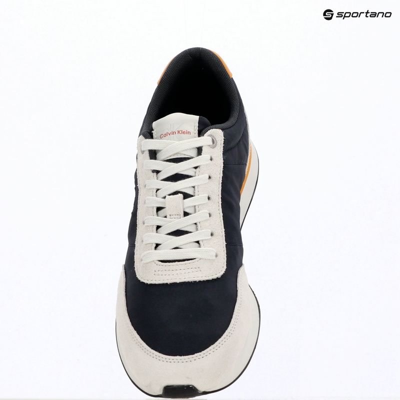 Buty męskie Calvin Klein YM0YM01361 Retro Runner Ess Mix Mat vaporous white/casual bluee/cooling 9