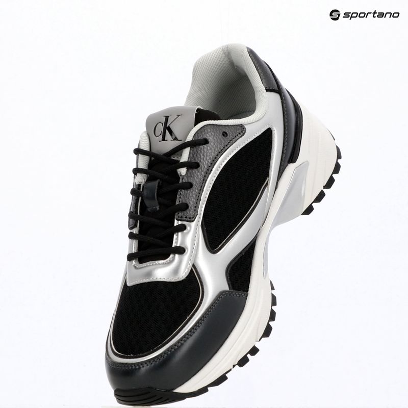 Buty męskie Calvin Klein YM0YM01402 Hike Runner Laceup Mesh Mix black/silver 9