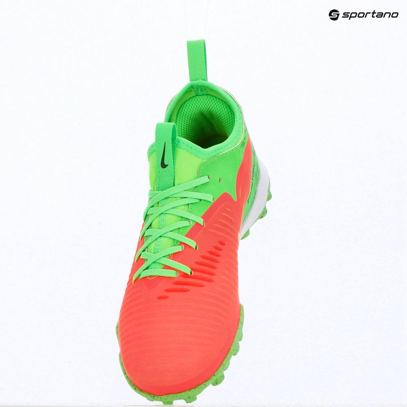 Buty piłkarskie dziecięce Nike Jr. Phantom 6 Low Academy Erling Haaland TF hot punch/green strike/black 14