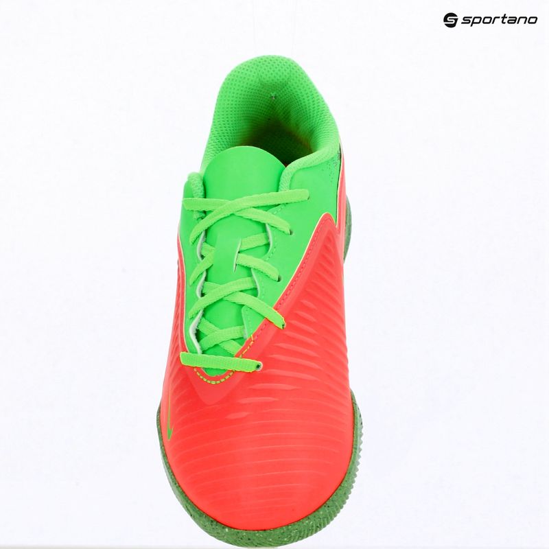 Buty piłkarskie dziecięce Nike Jr. Phantom 6 Low Club Erling Haaland IC hot punch/green strike/black 14
