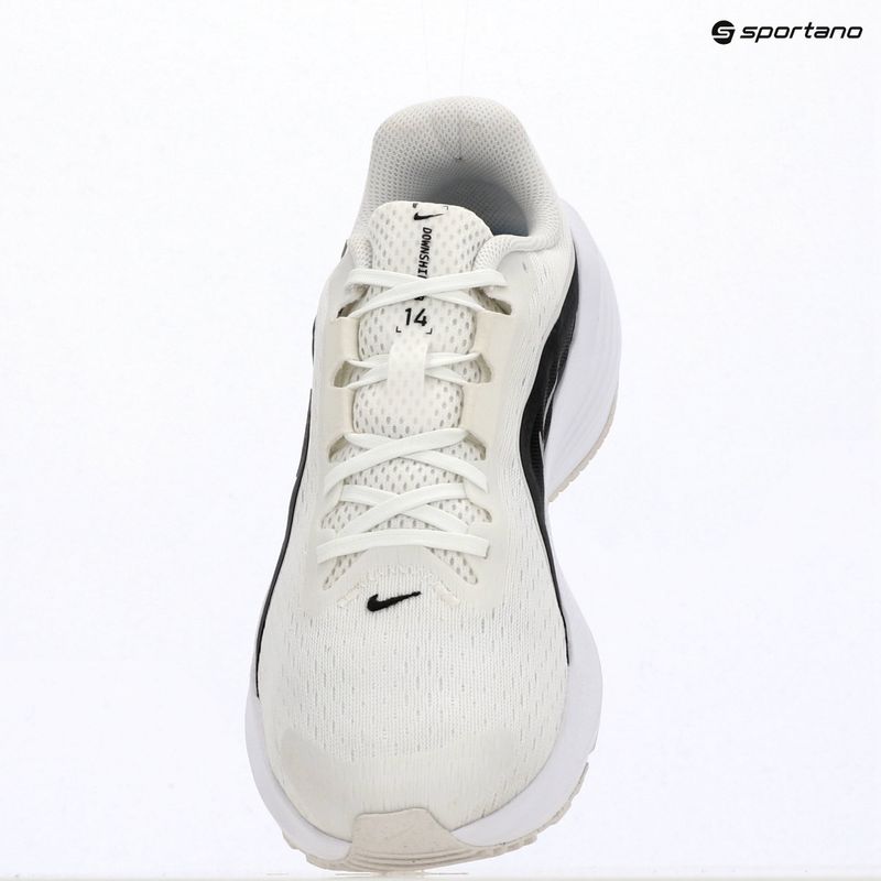Buty do biegania męskie Nike Downshifter 14 summit white/black/white/metallic silver 13