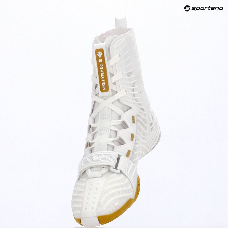 Buty bokserskie Nike HyperKo 3 white/metallic gold 18