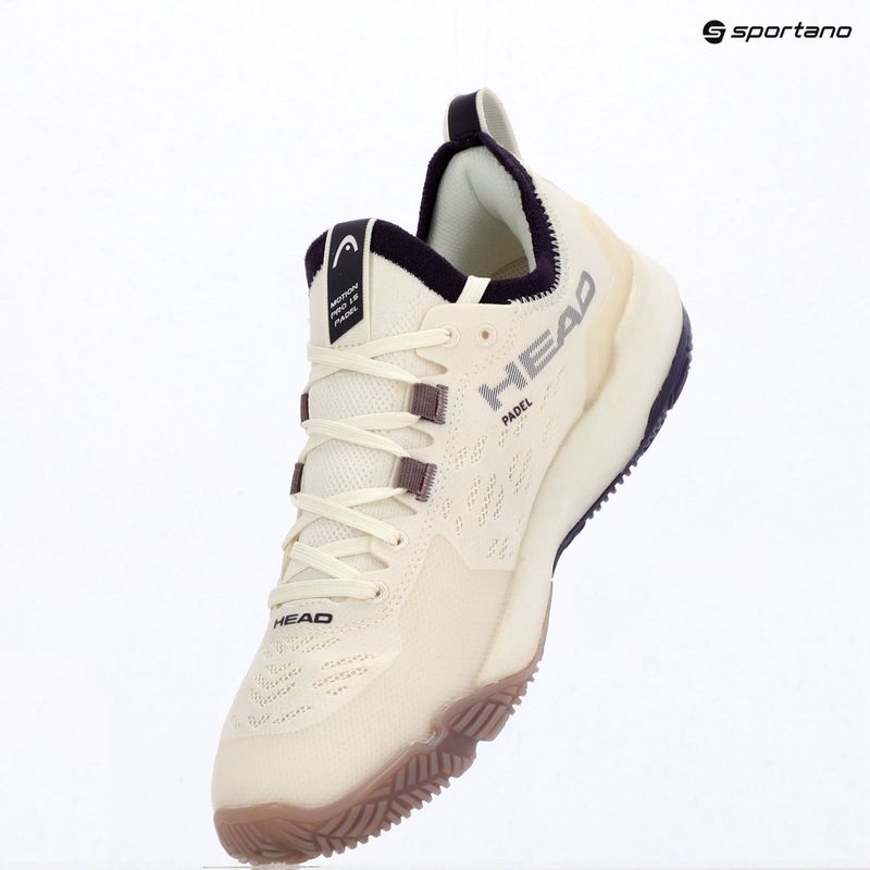 Buty do padla damskie HEAD Motion Pro 1.5 chalk white/purple 17