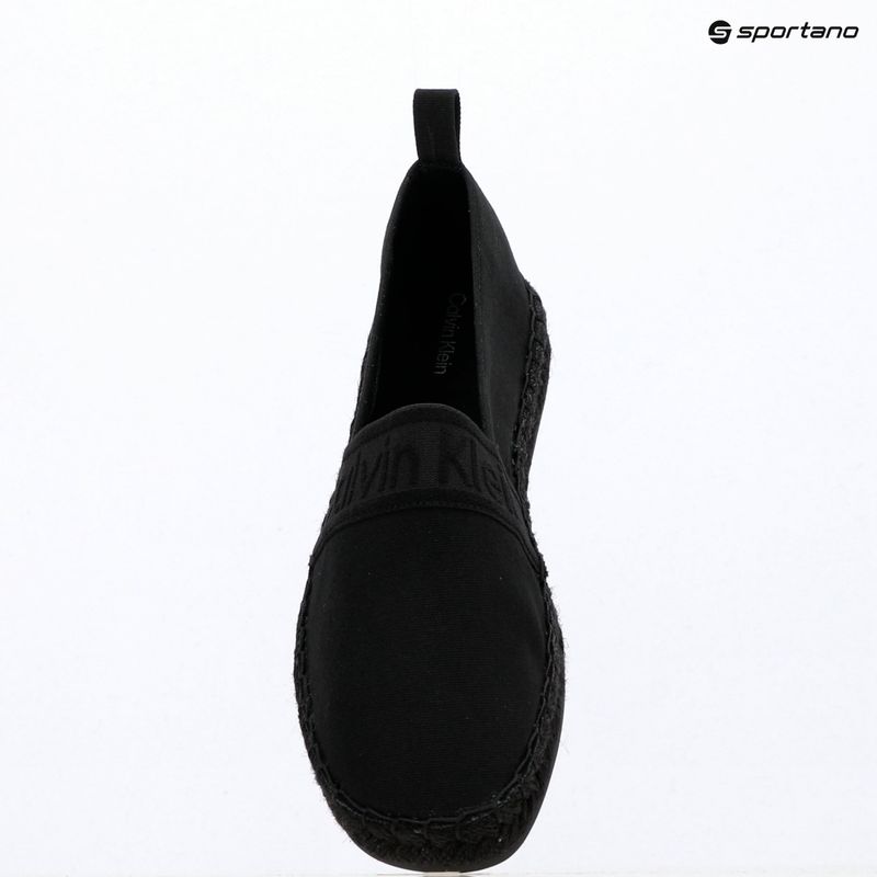 Espadryle damskie Calvin Klein HW0HW02934 Oblique Webbing triple black 9