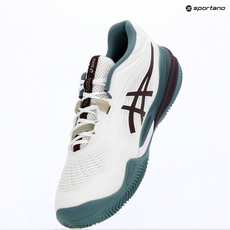 Buty do tenisa męskie ASICS Gel-Resolution X Clay white/dark aubergine 9