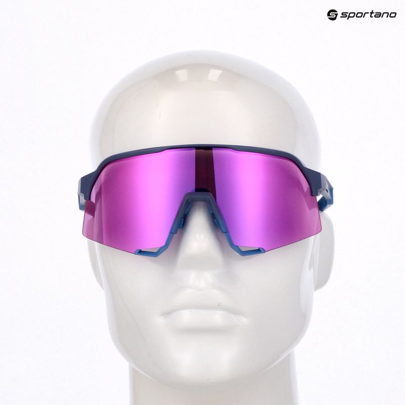 Okulary przeciwsłoneczne 100% S3 satin storm metallic/purple mirror 8