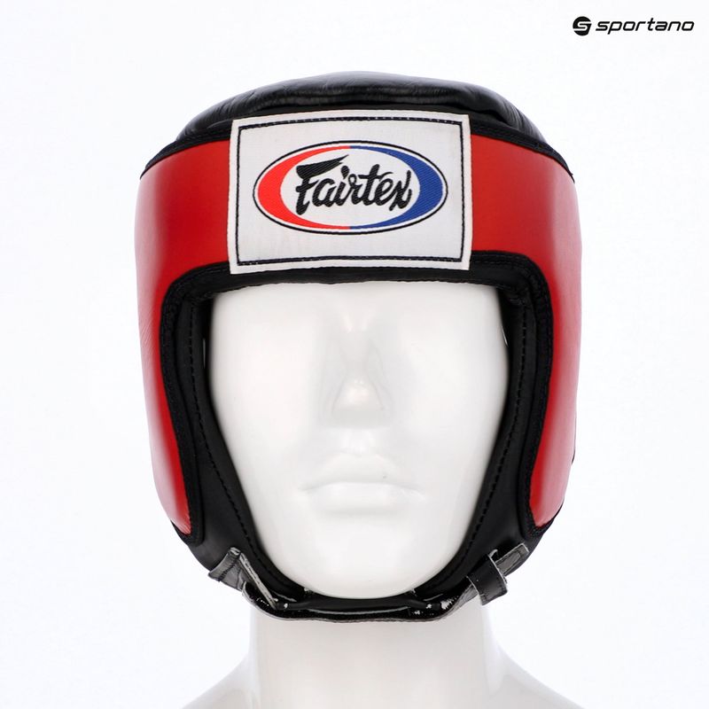 Kask ochronny Fairtex Muay Thai & Kickboxing Competition red 6
