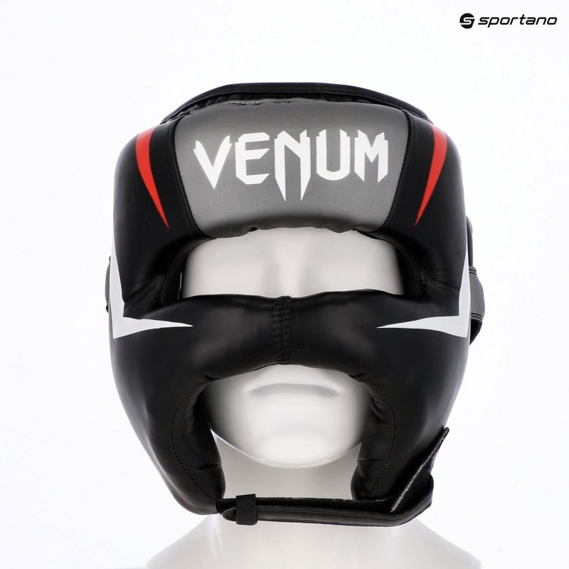 Kask bokserski Venum Elite Iron black/red 3
