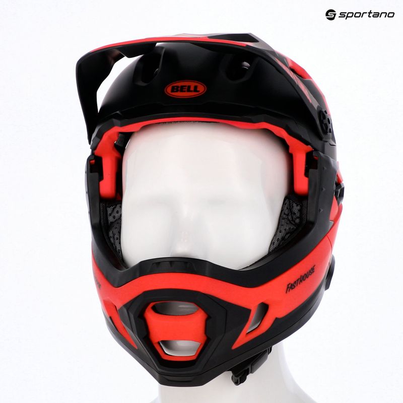 Kask rowerowy Bell FF Super DH MIPS Spherical fasthouse matte gloss red/black 16