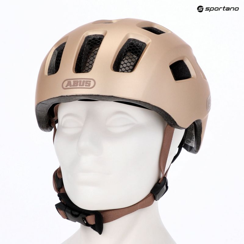 Kask rowerowy dziecięcy ABUS Youn-I 2.0 champagne gold 16