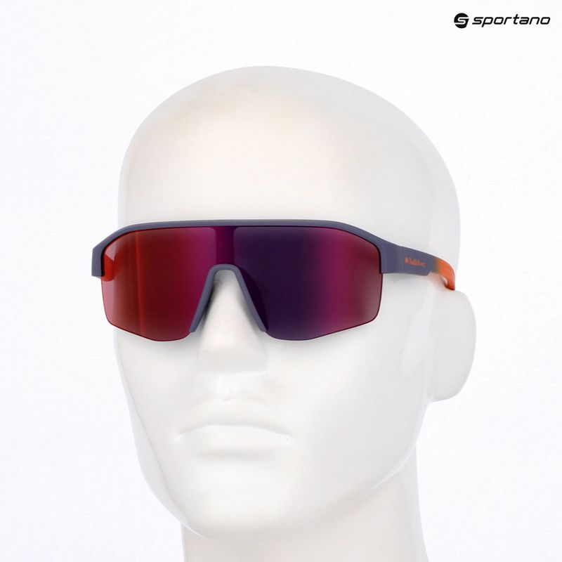 Okulary przeciwsłoneczne Red Bull SPECT Dundee soft touch midnight/smoke red/purple mirror 7