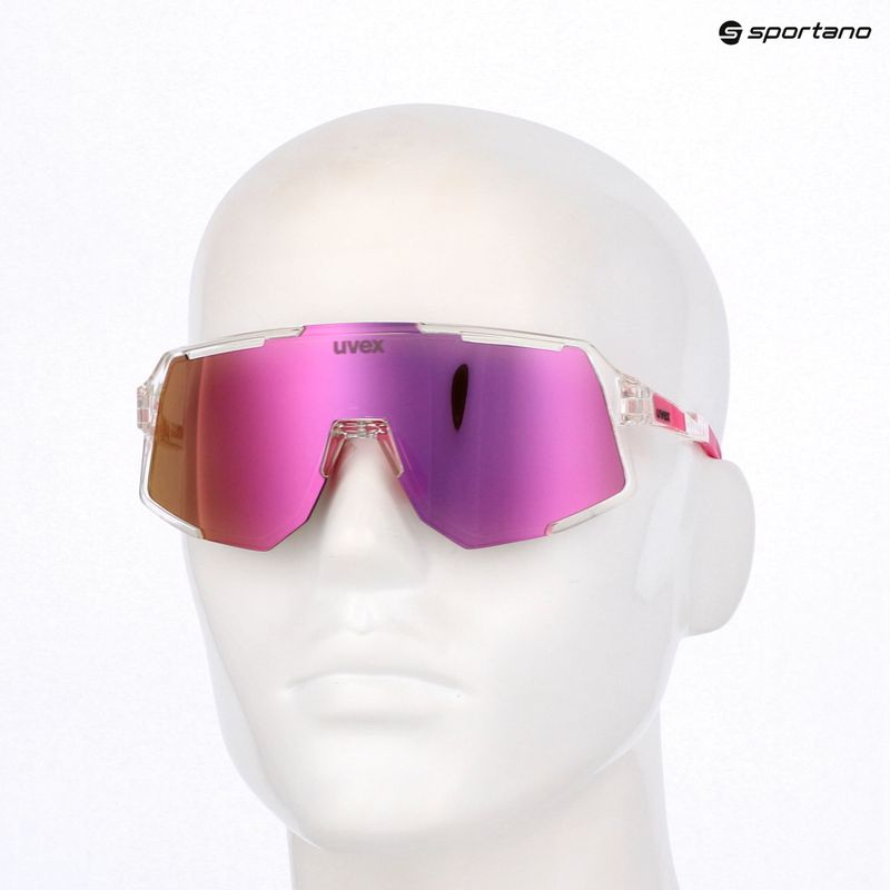 Okulary przeciwsłoneczne UVEX Sequenze clear/mirror pink 7
