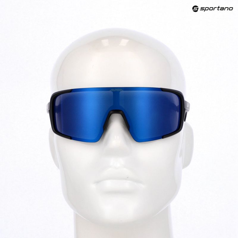 Okulary przeciwsłoneczne Alpina Lumin black matt/blue mirror 7