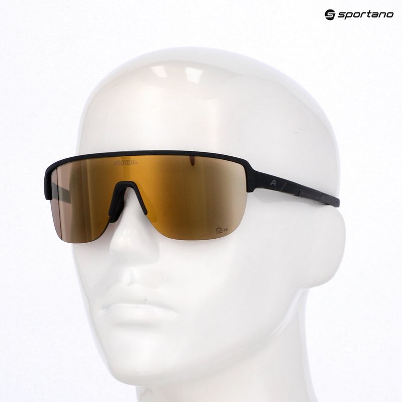 Okulary przeciwsłoneczne Alpina Ram 2.0 Q-Lite black matt/gold mirror 7