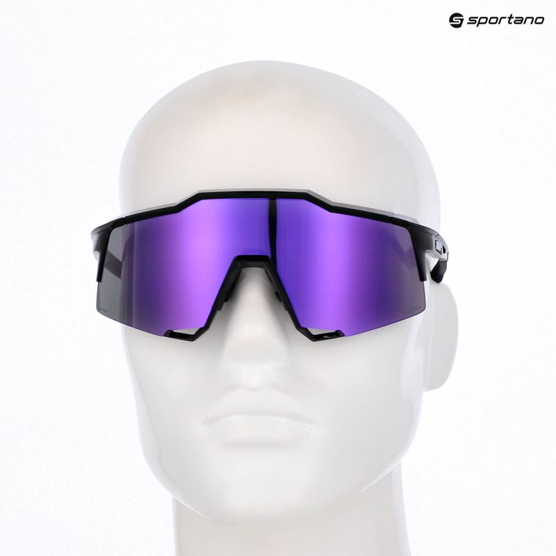Okulary przeciwsłoneczne 100% Speedcraft polished black/hiper polarized lavender mirror 6