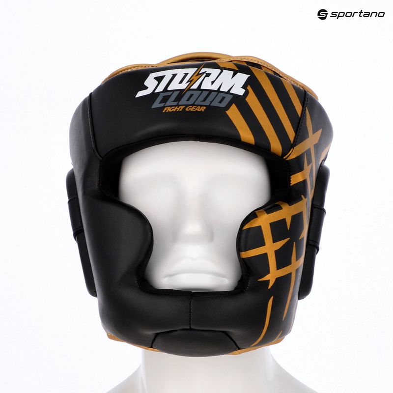 Kask bokserski StormCloud Lynx black/gold 9