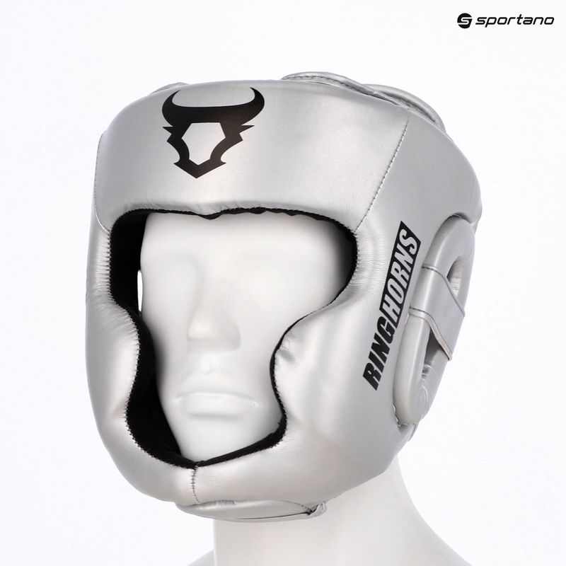 Kask bokserski Venum Ringhorns Charger Headgear silver/black 8