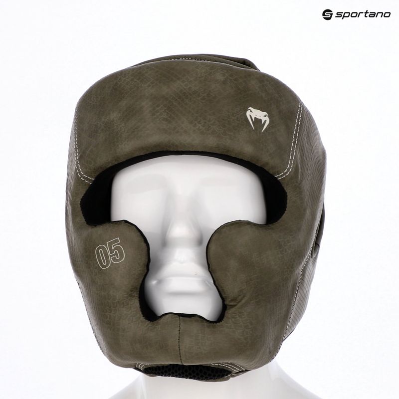 Kask bokserski Venum Impact Evo Scales Headgear army green 14