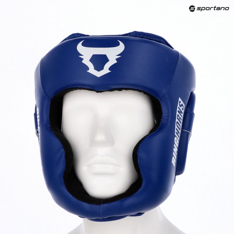 Kask bokserski Venum Ringhorns Charger Headgear navy blue/red 8