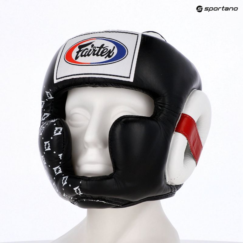 Kask bokserski Fairtex Super Sparring black/white 6