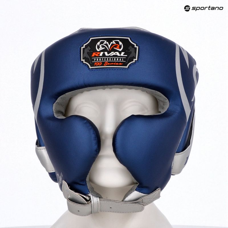 Kask bokserski Rival RHG100 Professional Headgear blue/silver 6