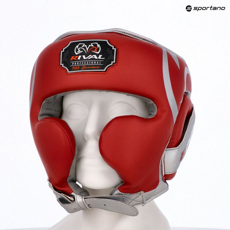 Kask bokserski Rival RHG100 Professional Headgear red/silver/grey 6