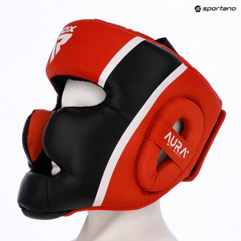 Kask bokserski RDX Head Guard Aura Plus T-17 red 7
