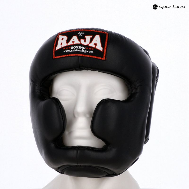 Kask bokserski RAJA BOXING Semi Leather black 5