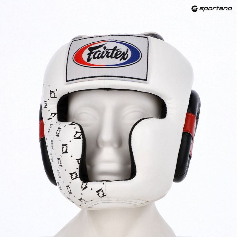 Kask bokserski Fairtex Super Sparring white/black 6