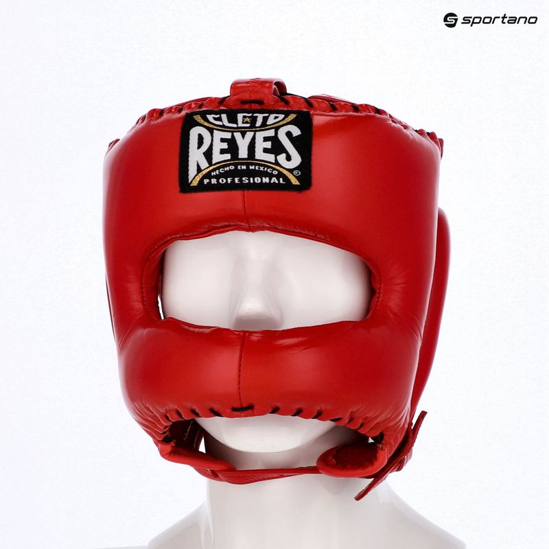Kask bokserski Cleto Reyes With Pointed Face Nylon Bar red 3