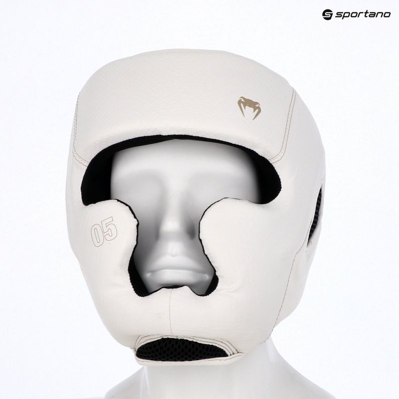 Kask bokserski Venum Impact Evo Scales Headgear ivory 8
