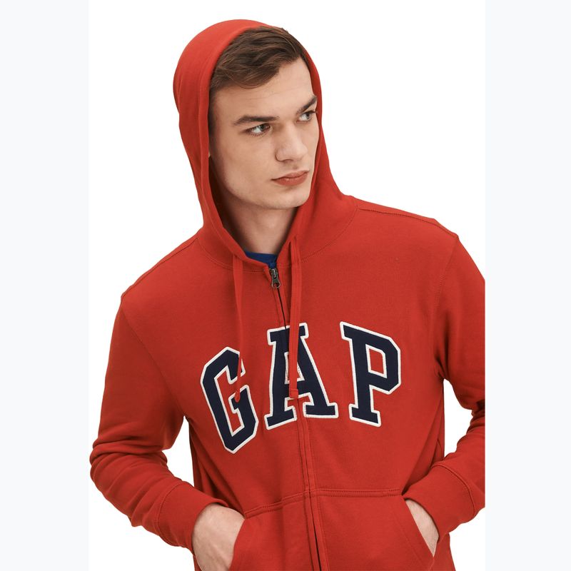 Bluza męska GAP XLS FT Arch FZ HD lasalle red 4