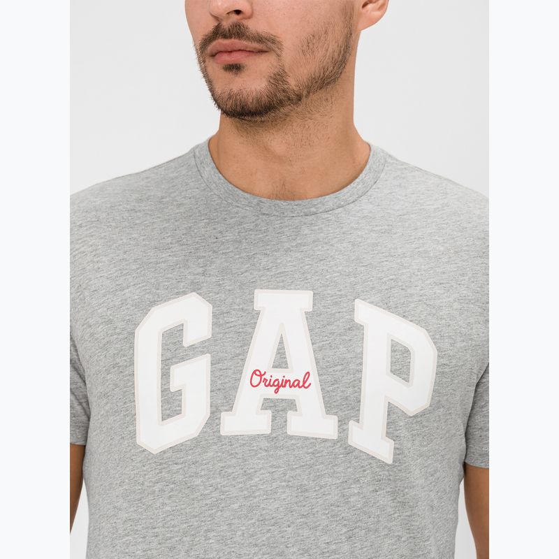 Koszulka męska GAP Logo Original Tee grey heather 4