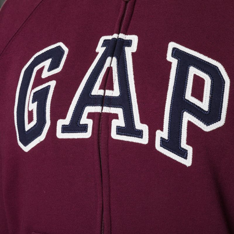 Bluza damska GAP V-Gap Heritage FZ HD ruby wine 4